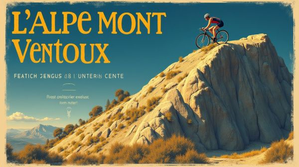 L'affiche mont ventoux, un incontournable pour les amateurs de cyclisme